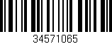 Código de barras (EAN, GTIN, SKU, ISBN): '34571065'
