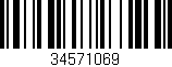 Código de barras (EAN, GTIN, SKU, ISBN): '34571069'