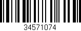 Código de barras (EAN, GTIN, SKU, ISBN): '34571074'