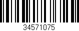 Código de barras (EAN, GTIN, SKU, ISBN): '34571075'