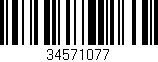 Código de barras (EAN, GTIN, SKU, ISBN): '34571077'