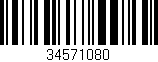 Código de barras (EAN, GTIN, SKU, ISBN): '34571080'