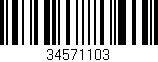 Código de barras (EAN, GTIN, SKU, ISBN): '34571103'