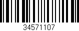 Código de barras (EAN, GTIN, SKU, ISBN): '34571107'