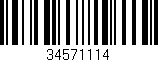 Código de barras (EAN, GTIN, SKU, ISBN): '34571114'