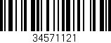 Código de barras (EAN, GTIN, SKU, ISBN): '34571121'