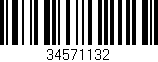 Código de barras (EAN, GTIN, SKU, ISBN): '34571132'