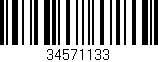 Código de barras (EAN, GTIN, SKU, ISBN): '34571133'