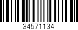 Código de barras (EAN, GTIN, SKU, ISBN): '34571134'