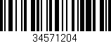 Código de barras (EAN, GTIN, SKU, ISBN): '34571204'