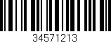 Código de barras (EAN, GTIN, SKU, ISBN): '34571213'