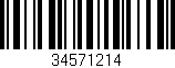 Código de barras (EAN, GTIN, SKU, ISBN): '34571214'