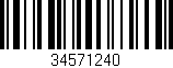 Código de barras (EAN, GTIN, SKU, ISBN): '34571240'