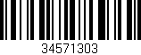 Código de barras (EAN, GTIN, SKU, ISBN): '34571303'