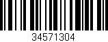 Código de barras (EAN, GTIN, SKU, ISBN): '34571304'