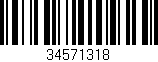 Código de barras (EAN, GTIN, SKU, ISBN): '34571318'