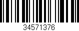 Código de barras (EAN, GTIN, SKU, ISBN): '34571376'