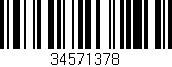 Código de barras (EAN, GTIN, SKU, ISBN): '34571378'