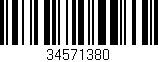 Código de barras (EAN, GTIN, SKU, ISBN): '34571380'