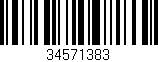 Código de barras (EAN, GTIN, SKU, ISBN): '34571383'