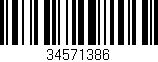 Código de barras (EAN, GTIN, SKU, ISBN): '34571386'