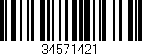 Código de barras (EAN, GTIN, SKU, ISBN): '34571421'