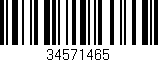 Código de barras (EAN, GTIN, SKU, ISBN): '34571465'