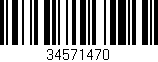 Código de barras (EAN, GTIN, SKU, ISBN): '34571470'