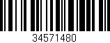 Código de barras (EAN, GTIN, SKU, ISBN): '34571480'