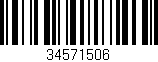 Código de barras (EAN, GTIN, SKU, ISBN): '34571506'