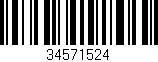 Código de barras (EAN, GTIN, SKU, ISBN): '34571524'