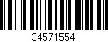 Código de barras (EAN, GTIN, SKU, ISBN): '34571554'