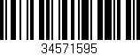 Código de barras (EAN, GTIN, SKU, ISBN): '34571595'