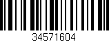 Código de barras (EAN, GTIN, SKU, ISBN): '34571604'