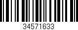 Código de barras (EAN, GTIN, SKU, ISBN): '34571633'