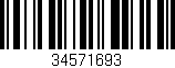 Código de barras (EAN, GTIN, SKU, ISBN): '34571693'