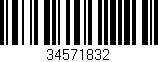 Código de barras (EAN, GTIN, SKU, ISBN): '34571832'