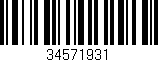 Código de barras (EAN, GTIN, SKU, ISBN): '34571931'