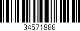 Código de barras (EAN, GTIN, SKU, ISBN): '34571988'