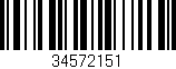 Código de barras (EAN, GTIN, SKU, ISBN): '34572151'