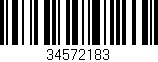 Código de barras (EAN, GTIN, SKU, ISBN): '34572183'