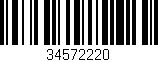Código de barras (EAN, GTIN, SKU, ISBN): '34572220'