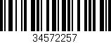 Código de barras (EAN, GTIN, SKU, ISBN): '34572257'