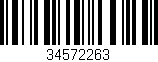 Código de barras (EAN, GTIN, SKU, ISBN): '34572263'