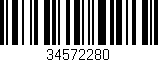 Código de barras (EAN, GTIN, SKU, ISBN): '34572280'