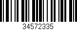 Código de barras (EAN, GTIN, SKU, ISBN): '34572335'