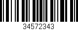 Código de barras (EAN, GTIN, SKU, ISBN): '34572343'
