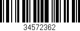 Código de barras (EAN, GTIN, SKU, ISBN): '34572362'