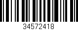 Código de barras (EAN, GTIN, SKU, ISBN): '34572418'