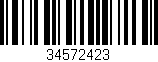 Código de barras (EAN, GTIN, SKU, ISBN): '34572423'